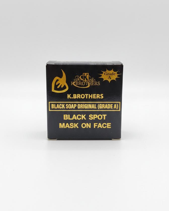 K.BROTHERS Black Soap Original (Grade A) - For Black Spots & Face Marks (50g)