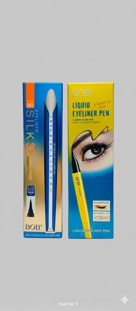BOB Silk 3D Eyeliner Pen - দীর্ঘস্থায়ী, কালো এবং ওয়াটারপ্রুফ