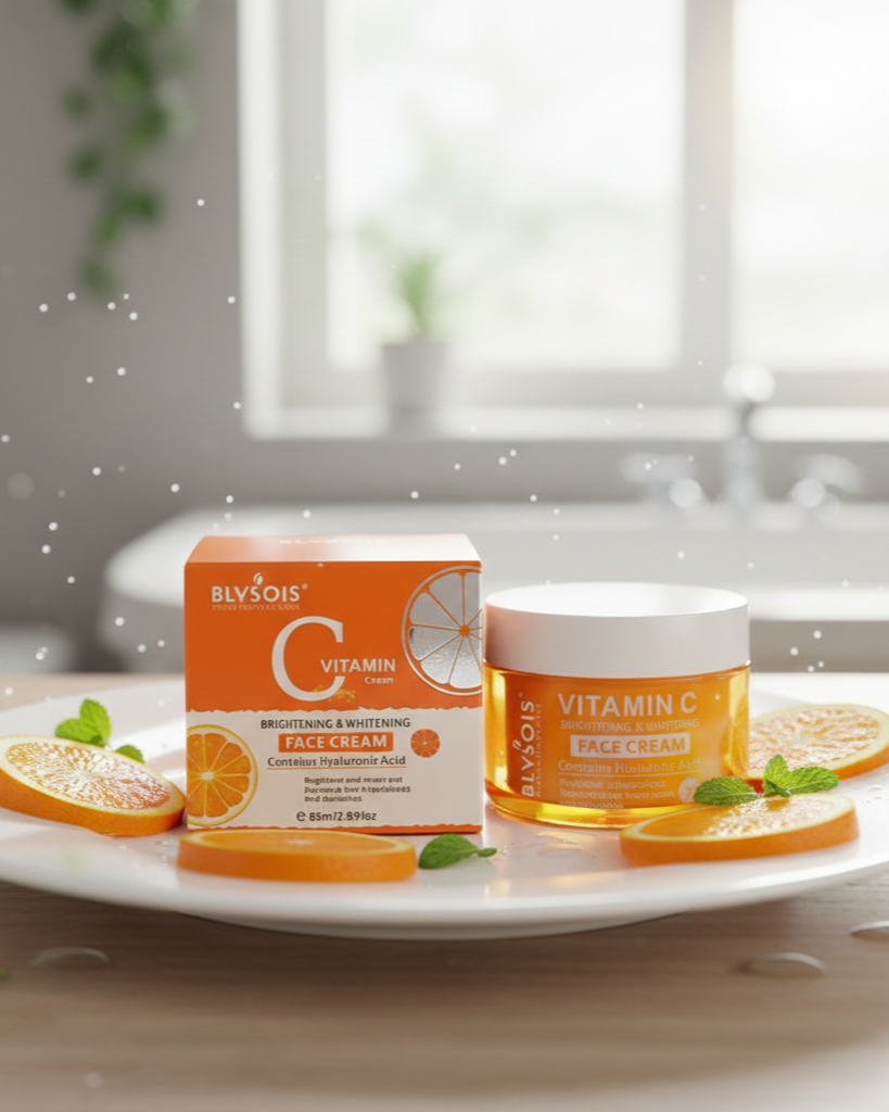 Blysois Vitamin C Brightening & Whitening Face Cream with Hyaluronic Acid - 85ml