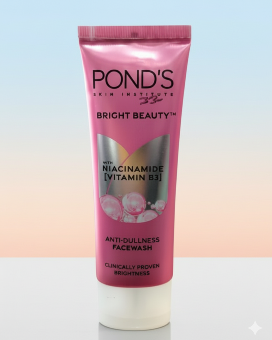 Pond's Bright Beauty Anti-Dullness Facewash with Niacinamide [Vitamin B3] - ত্বকের উজ্জ্বলতা বাড়ান-50g