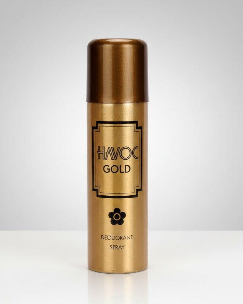 Havoc Gold Deodorant Spray | দীর্ঘস্থায়ী সুবাস ও সতেজতা (200ml)