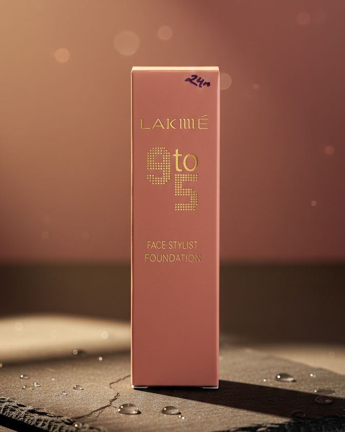 Lakmé 9 to 5 Face Stylist Foundation - Lightweight & Long-lasting Matte Finish (Rose/Pink Tone)