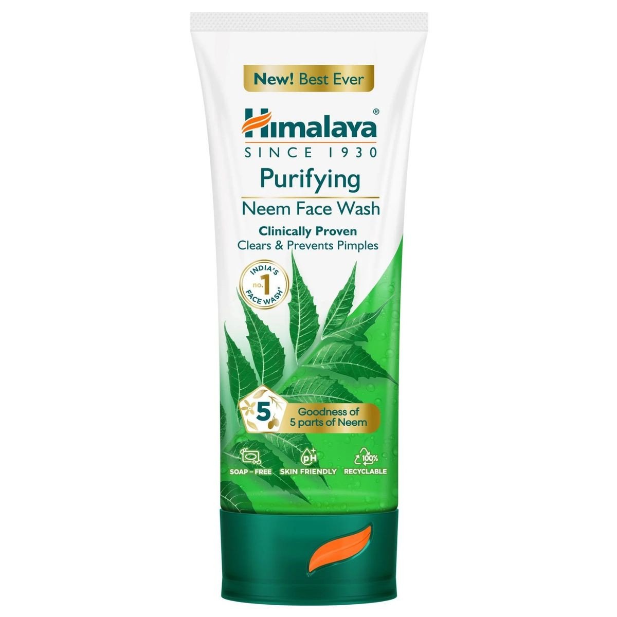 Himalaya Purifying Neem Face Wash (100ml) - নিম ও হলুদের গুণে ব্রণমুক্ত পরিষ্কার ত্বক