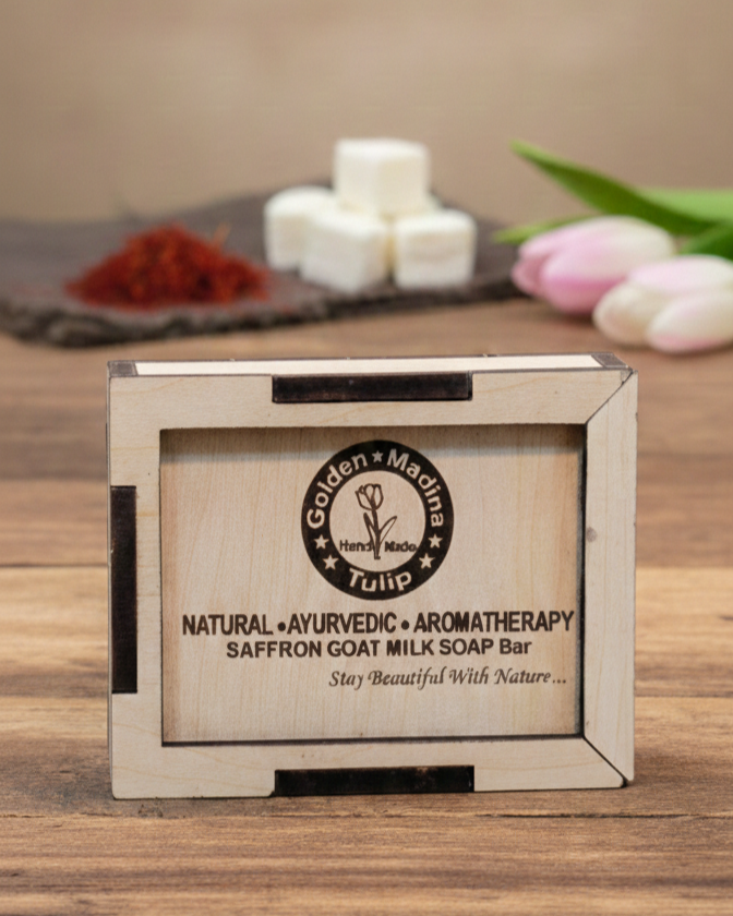 Premium Saffron Goat Milk Soap Bar – Natural & Handmade for Glowing Skin (বাংলা: প্রিমিয়াম জাফরান গোট মিল্ক সোপ – উজ্জ্বল ত্বকের জন্য প্রাকৃতিক ও হাতে তৈরি সাবান)