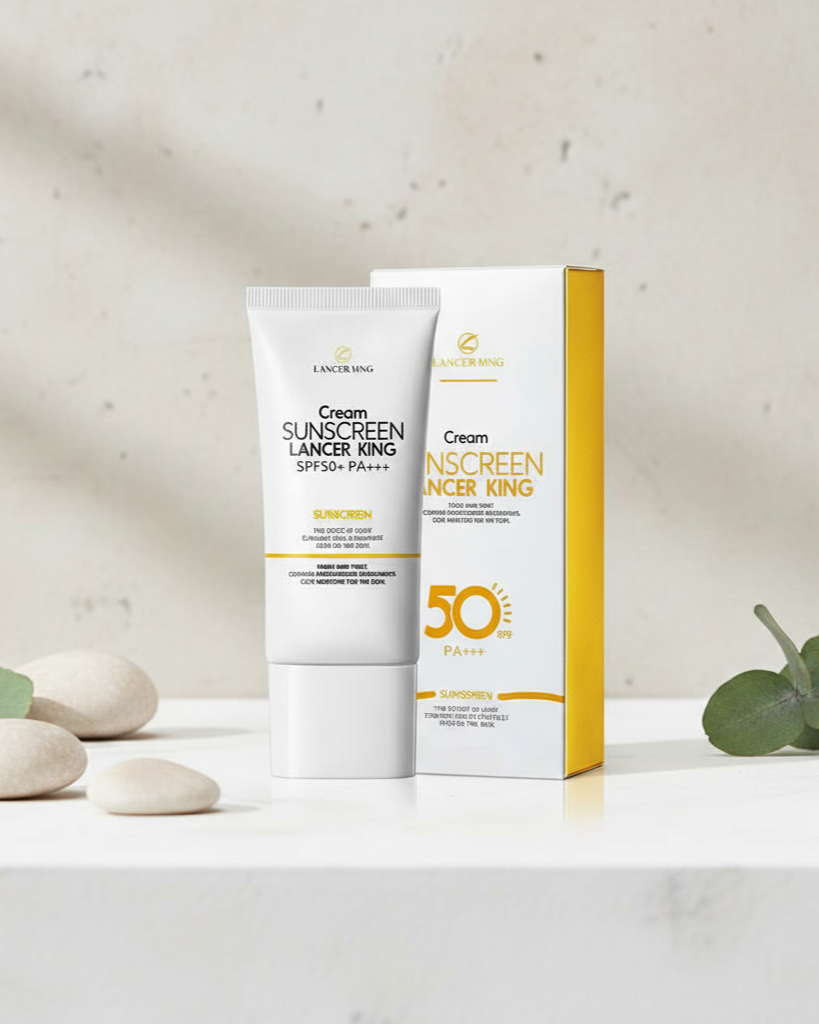 Lancer King Sunscreen Cream SPF50+ PA+++ – Ultra Protection & Hydration (50g)