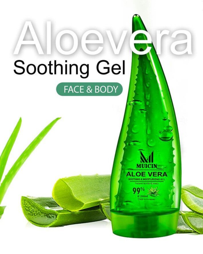 Aloe Vera Gel with Collagen & Hyaluronic Acid for Skin, Face & Hair-120ml