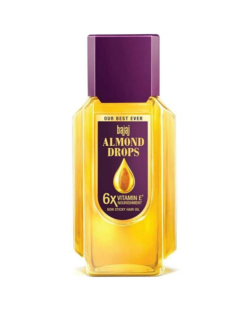 Bajaj Almond Drops Non-Sticky Hair Oil india with 6x Vitamin E - 200ml,